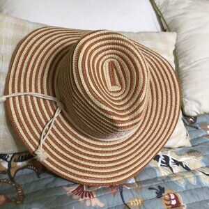 CAPELLI HAT RUST AND BEIGE NICE HAT